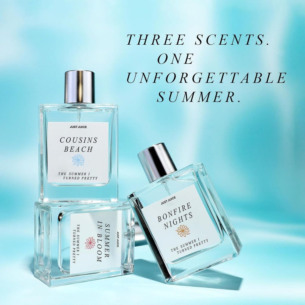 Just Juice - The Summer I Turned Pretty Cousins Beach - Beachy, Creamy Coconut and Vanilla Perfume for Women and Men - 0.3 oz