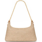 Beach Bags for Women Summer Straw Purse Boho Woven Shoulder Bag Crochet Purse Vacation Tote Handbag