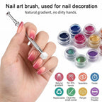 200 PCS Nail Sponge Nail Art Sponge with 1 Grab Pen Nails Art Tools Set DIY Nails Design Accessories for Salon & Home Use