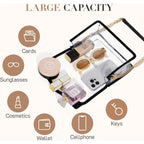 Missnine Clear Bag for Stadium Events Clear Crossbody Purse Stadium Approved Women Transparent Shoulder Bag for Concerts