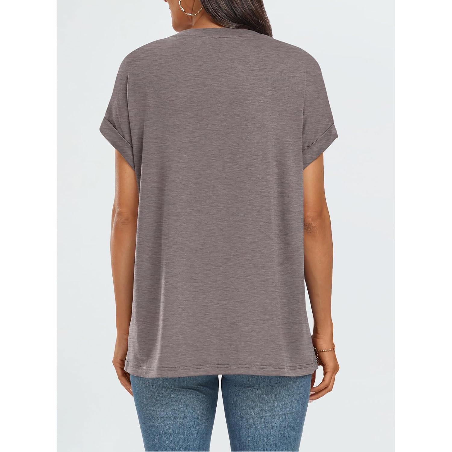 Automet Women'S Oversized Short Sleeve T Shirts Casual Summer Everyday Tops