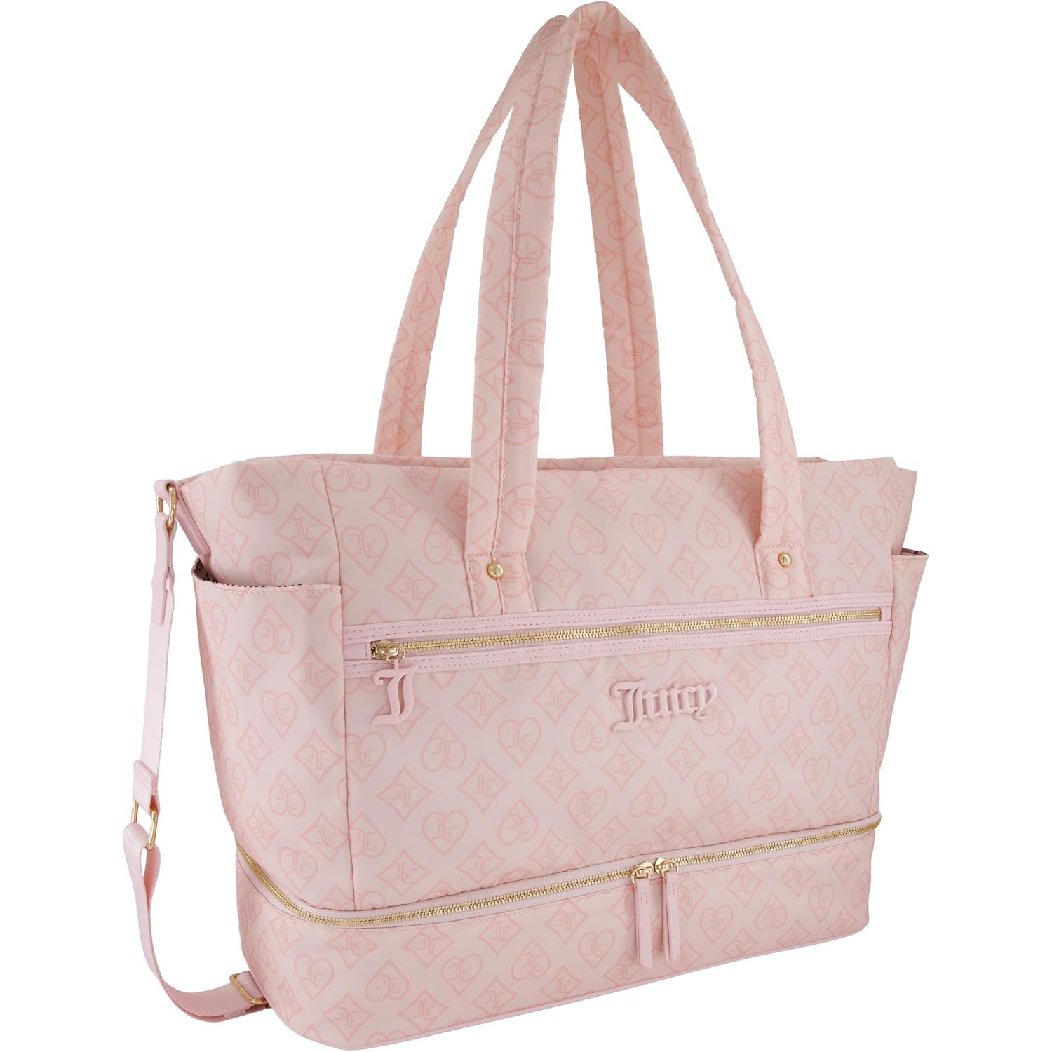 Juicy Couture Women'S Juicy To Go Weekender Bag, Stylish & Versatile Tote For Everyday & Travel