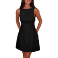 Prettygarden Womens Formal Short Dresses 2026 Summer Sleeveless Boat Neck A Line Elegant Mini Cocktail Party Dress