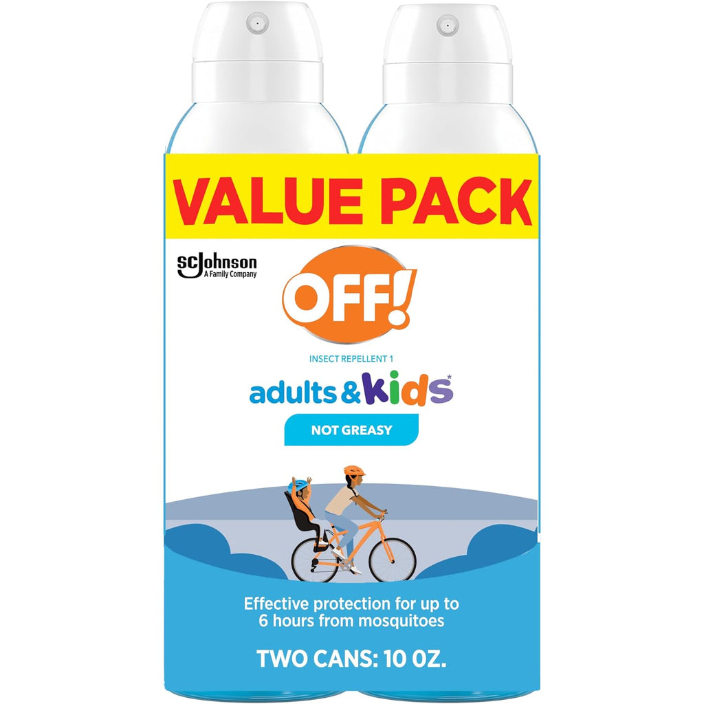Off! Insect Repellent Aerosol For Adults & Kids, Fragrance-Free Picaridin Bug Spray For Everyday Deet-Free Protection From Mosquitoes And Ticks, 5 Oz, (Pack Of 2)