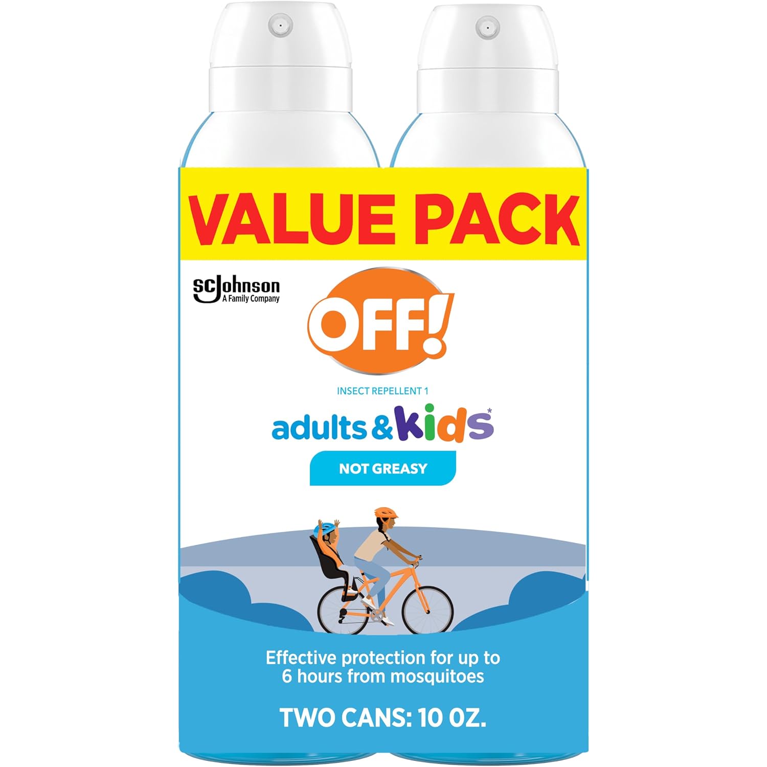 Off! Insect Repellent Aerosol For Adults & Kids, Fragrance-Free Picaridin Bug Spray For Everyday Deet-Free Protection From Mosquitoes And Ticks, 5 Oz, (Pack Of 2)