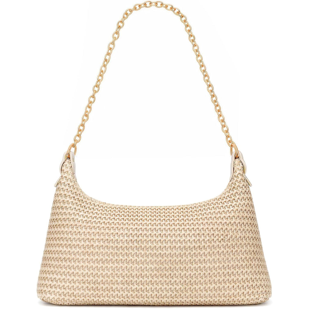 Beach Bags For Women Summer Straw Purse Boho Woven Shoulder Bag Crochet Purse Vacation Tote Handbag