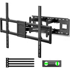 Montek Heavy Duty Xxl Full Motion Tv Wall Mount For 60-120 Inch Extra Large Tvs, Holds 265 Lbs, Max Vesa 900X600, 27.7" Extension, Swivel & Tilt, Preassembled, Fits 12–24" Studs, Led/Lcd/Oled 4K/8K