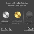 Gacimy Gold Huggie Earrings for Women 14K Real Gold Plated, Small Cubic Zirconia Cartilage Hoop Earrings Cuffs for Women