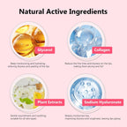Adofect 30 Pcs Collagen Crystal Lip Patches, Moisturizing & Hydrating Lip Masks, Fade Dark Lips, Smooth Fine Lines, Reduce Dryness & Lip Wrinkles, Beauty Gifts & Party Favors For Lip Care