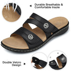 Shibever Flat Sandals Women Dressy: Non Slip, Arch Support, Orthopedic, Plantar Fasciitis Comfortable Walking Sandal
