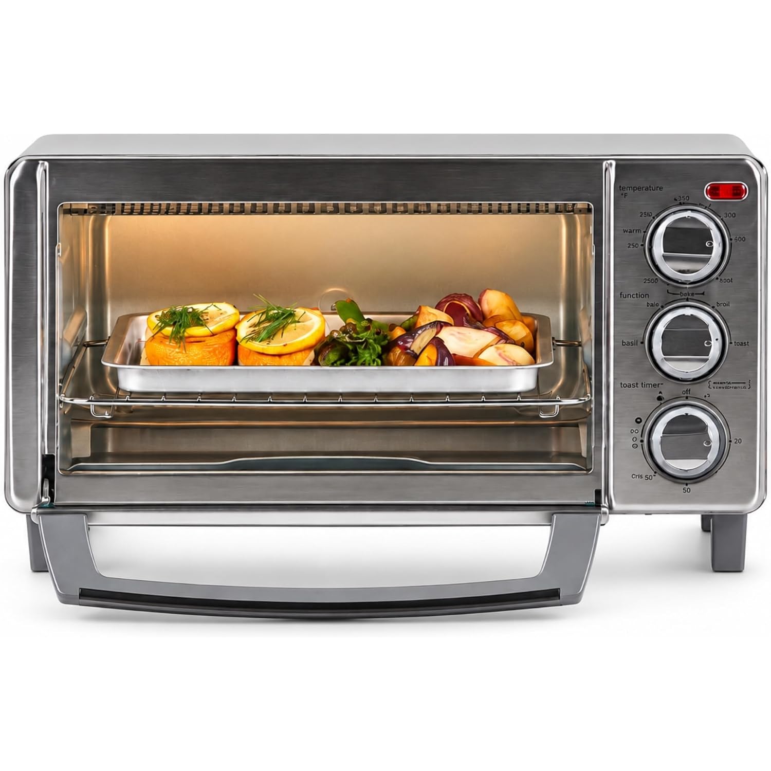 Black+Decker 4-Slice Toaster Oven With Natural Convection, Stainless Steel, To1760Ss (To1760Sst-1)