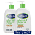 Cetaphil Body Lotion, Advanced Radiance Lotion With Shea Butter For Dry, Sensitive Skin, 16 Oz, Pack Of 2, Fragrance Free, Hypoallergenic, Non-Comedogenic