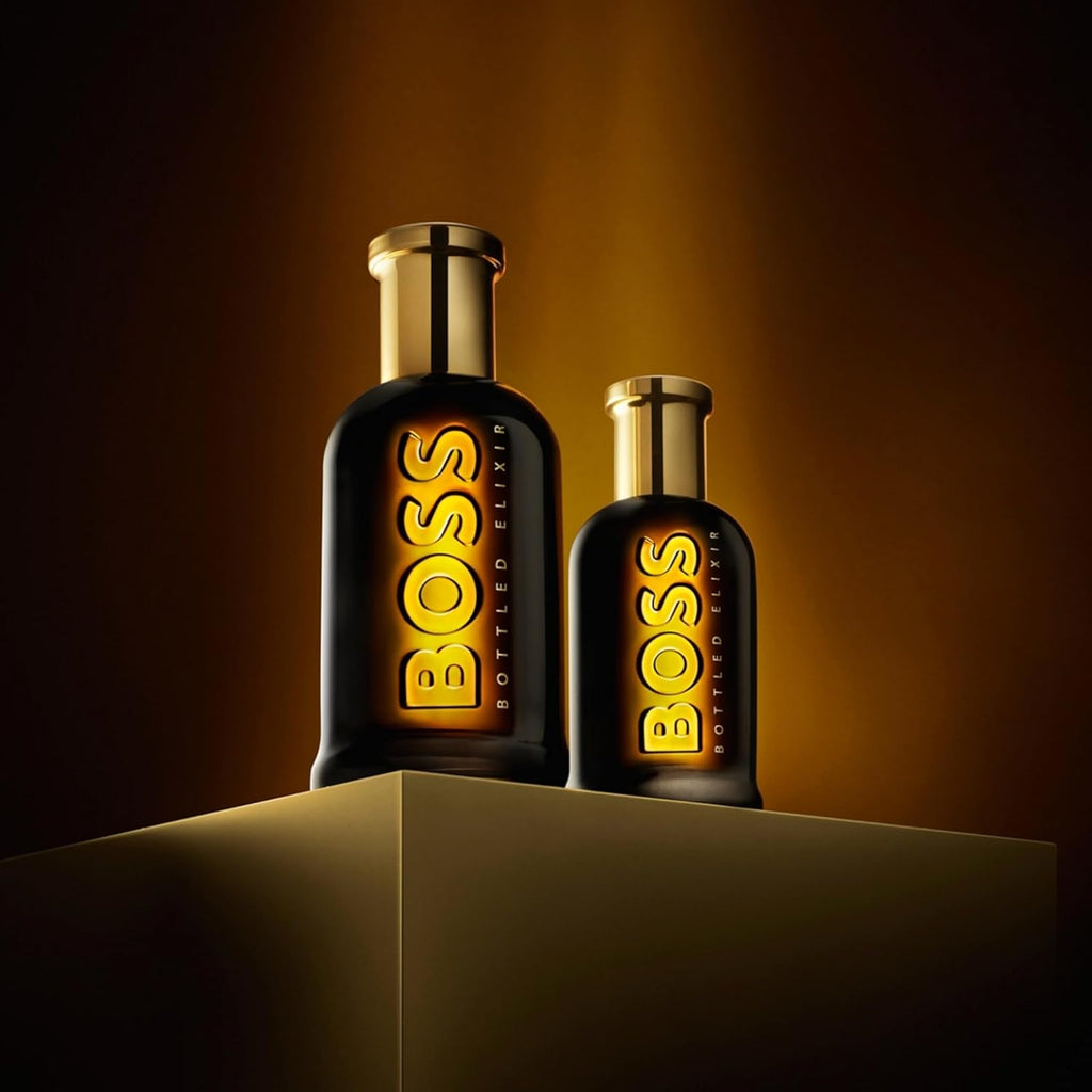Hugo Boss Bottled Elixir Parfum – Woody Men's Cologne – With Notes of Incense, Vetiver & Cedarwood Essence – Long Lasting Fragrance