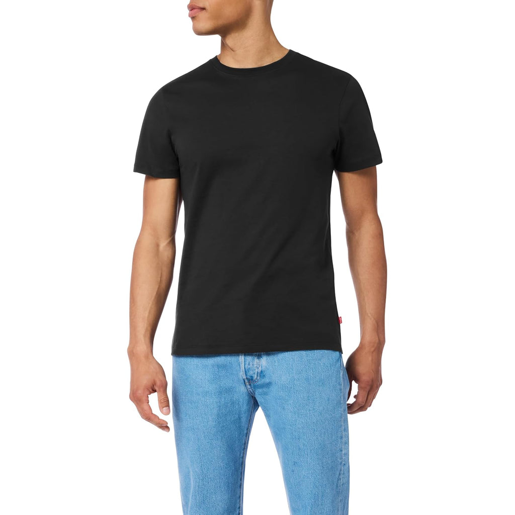 Levi'S Men'S 4-Pack Basic Crew Neck T-Shirt, Soft Cotton, Tag-Free, Breathable Comfort