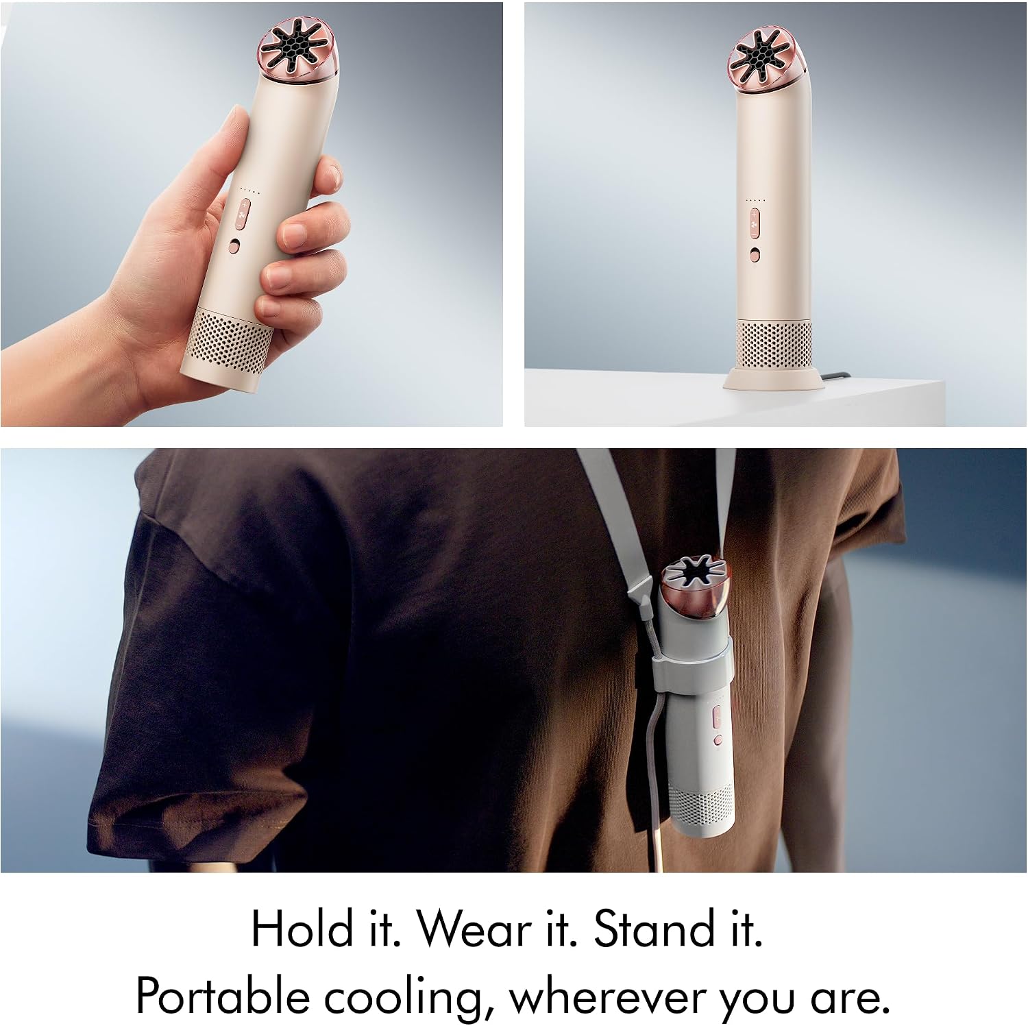 Dyson Hushjet™ Mini Cool Fan (Stone/Blush)