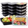 Ezalia 15 Pack- Meal Prep Containers 32oz, Plastic Food Prep Containers Reusable, Leakproof To Go Food Containers with Lids, BPA-Free, Microwave/Dishwasher/Freezer Safe