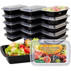 Ezalia 15 Pack- Meal Prep Containers 32oz, Plastic Food Prep Containers Reusable, Leakproof To Go Food Containers with Lids, BPA-Free, Microwave/Dishwasher/Freezer Safe