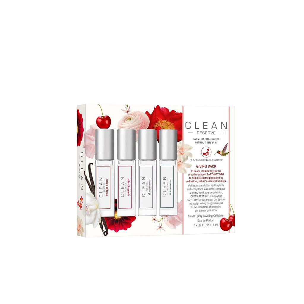 CLEAN RESERVE Fragrance Discovery Gift Set, Travel Mini Size, Layerable Perfume for Everyday Wear, Long Lasting, Vegan, Phthalate-Free & Paraben-Free