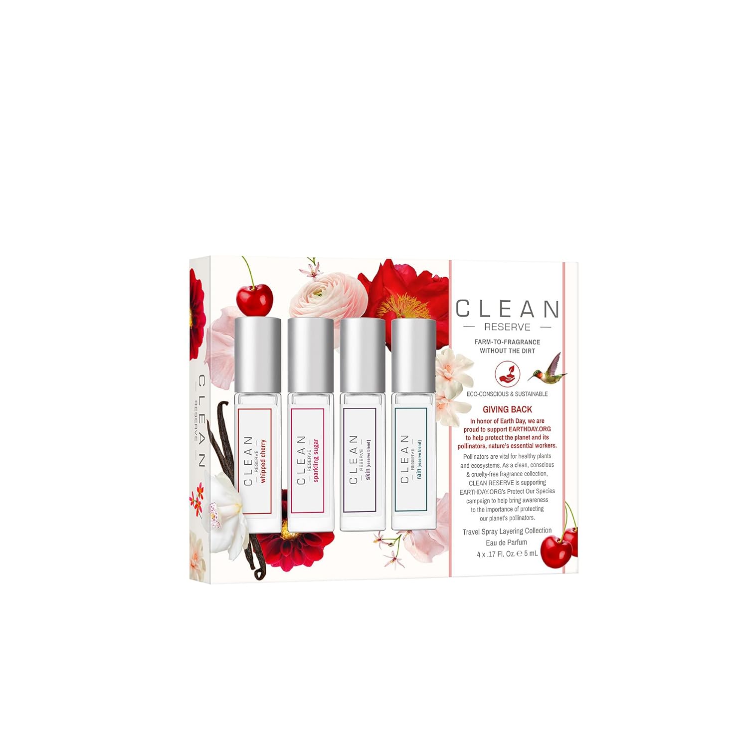 CLEAN RESERVE Fragrance Discovery Gift Set, Travel Mini Size, Layerable Perfume for Everyday Wear, Long Lasting, Vegan, Phthalate-Free & Paraben-Free