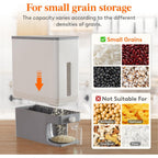Lifewit Rice Dispenser 25 Lbs(11.3kg), Rice Storage Container Sealed Moisture Proof with Measuring Cup for Kitchen Pantry Household, BPA-Free, 1 Pack Grey
