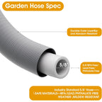 Garden Hose 50 Ft, Non-Expanding Water Hose, Ultra-Light & Flexible, Burst-Resistant, Kink-Free, High-Pressure Garden Hose All-Weather Use For Lawns, Gardens, And Outdoor Cleaning