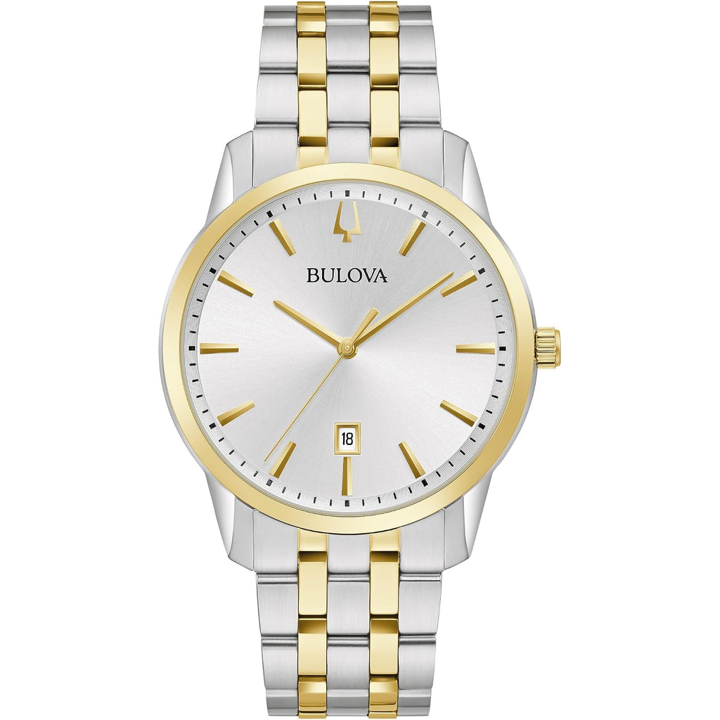 Bulova Men'S Classic Sutton 3-Hand Calendar Date Quartz Watch, 40Mm