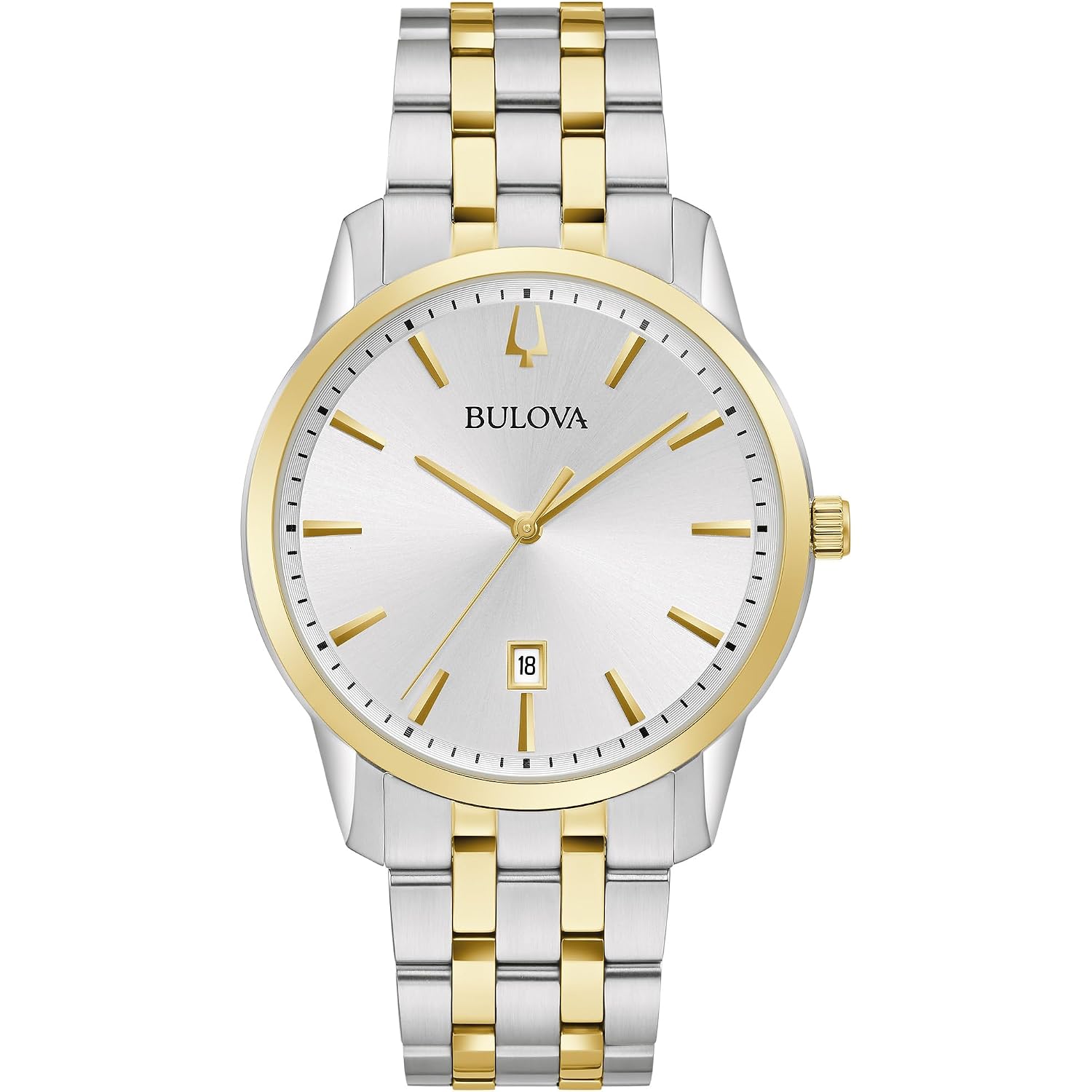 Bulova Men'S Classic Sutton 3-Hand Calendar Date Quartz Watch, 40Mm