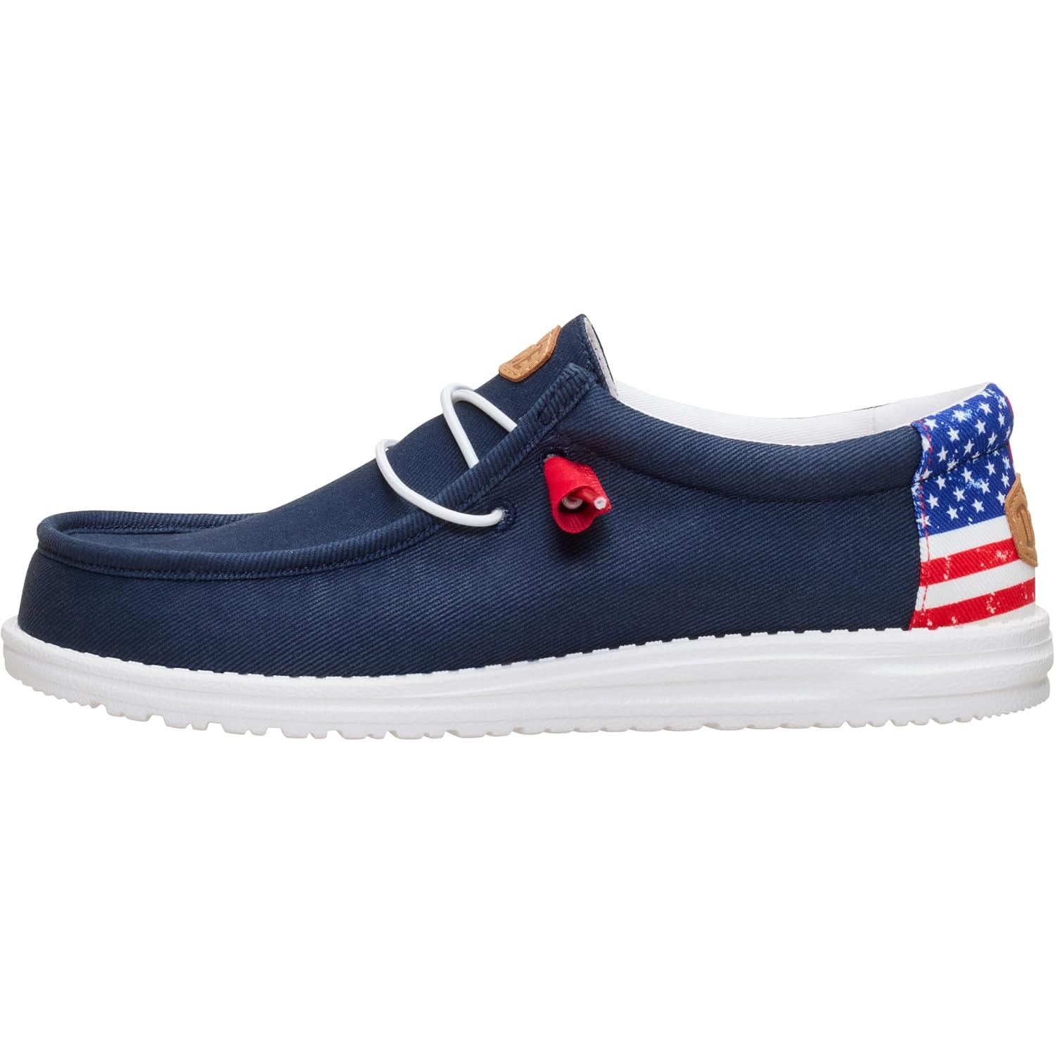 Heydude Men'S Wally Americana Mesh Slip On Shoe | Breathable Casual Travel Shoes | Lightweight Outsole