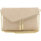 Envelope Wristlet Clutch Crossbody Bag With Chain Strap