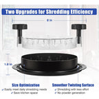 Chicken Shredder Tool Twist: 2026 Pro Food-Grade Visible Meat Shredder With Strong Anti-Slip Base, Ergonomic Handle, Chicken Breast Shredder, Suitable For Pork Beef Chicken - Black