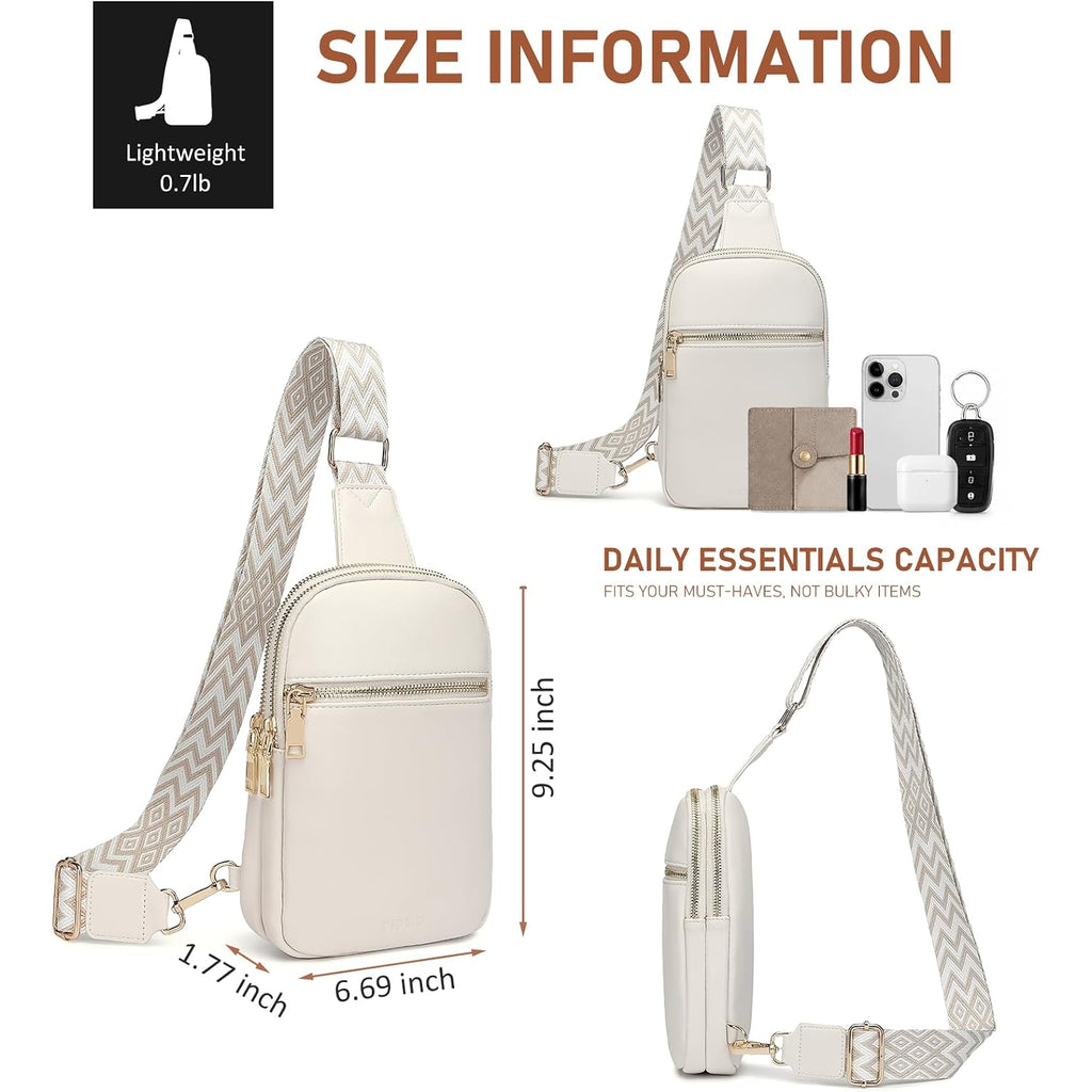 Anti Theft Small Sling Bag For Women Cross Body Bag Trendy, Rfid Fanny Packs Vegan Leather For Women Travel Belt Purse