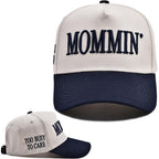 Mommin Trucker Hat For Women Embroidered Mom Baseball Cap Adjustable Canvas Vintage Hat For Casual Wear