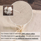 6 Pcs Cheese Cloths, 20X20 Inch, 100% Unbleached Cotton, Grade 100 Reusable Cheese Cloth With Fabric Fine Mesh Cloth, Reusable Muslin Cheesecloth For Straining, Juicing, Cooking, Baking