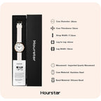 Women's Analog Nurse Watch with Second Hand for Nursing, 12/24 Time, Silicone Band, Easy Read