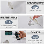 Drawer and Shelf Liner, Non-Slip Kitchen Cabinet Liners Non-Adhesive Thick Strong Grip Waterproof Washable Mats Protect Dresser Shelves Cupboard Bathroom Cabinets, White, 12 in X 10 FT