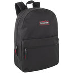 Trail Maker Classic 17 Inch Backpacks With Adjustable Padded Straps | School Backpacks For Girls, Boys (Black)