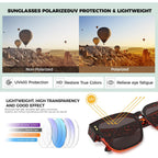 Oversized Fit Over Glasses Polarized Sunglasses for Women,Trendy Square Cover Shades for Driving Brown Tortoise Frame/Gray Lens