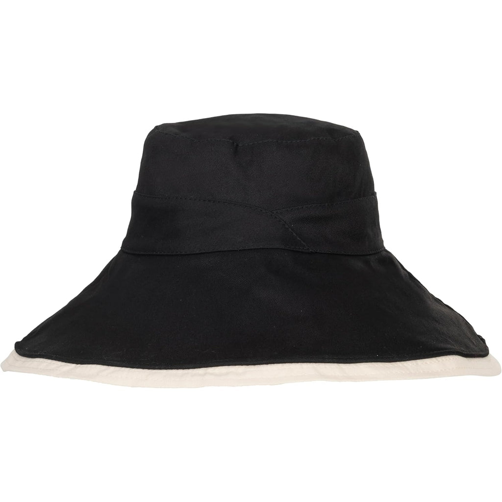 Sun Hat for Women Wide Brim Reversible Double-Sided UV Protection Cotton Fishing Bucket Hat Summer Beach UPF 50+