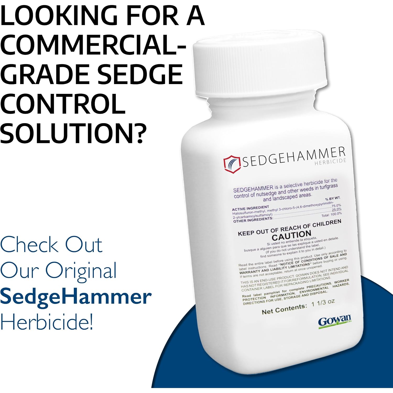 Sedgehammer Plus Turf Solution 13.5Grams – Powerful Nutsedge Control For Lawns, Golf Courses, & Sports Fields – Reliable Vegetation Management Solution