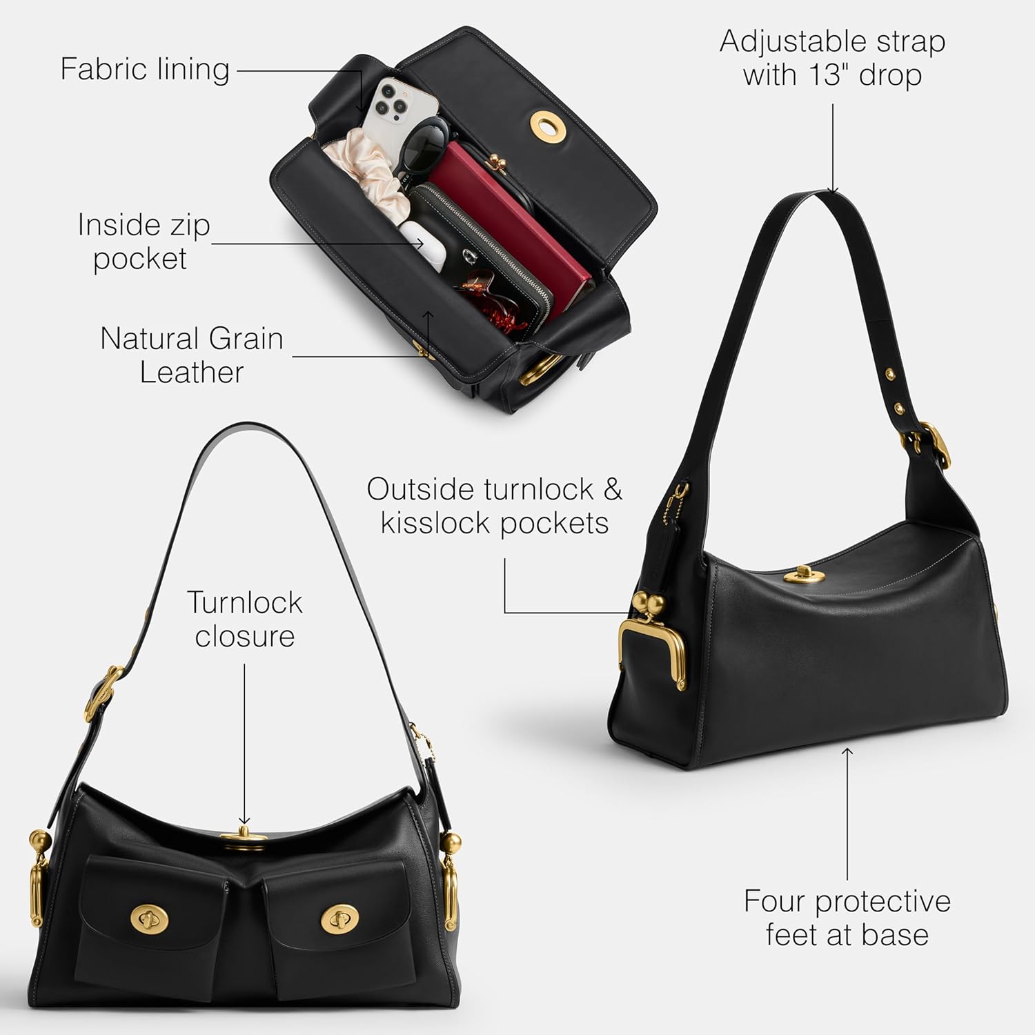 Coach Women's Coach Turnlock Haversack Bag