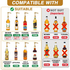 10 Pcs Gold Coffee Syrup Pump, Compatible With 25.4 Oz/750Ml Bottles, Syrup Dispenser Pumps Great For Home & Coffee Bar Drinking Mixes, Tea, Beverage, Cocktails