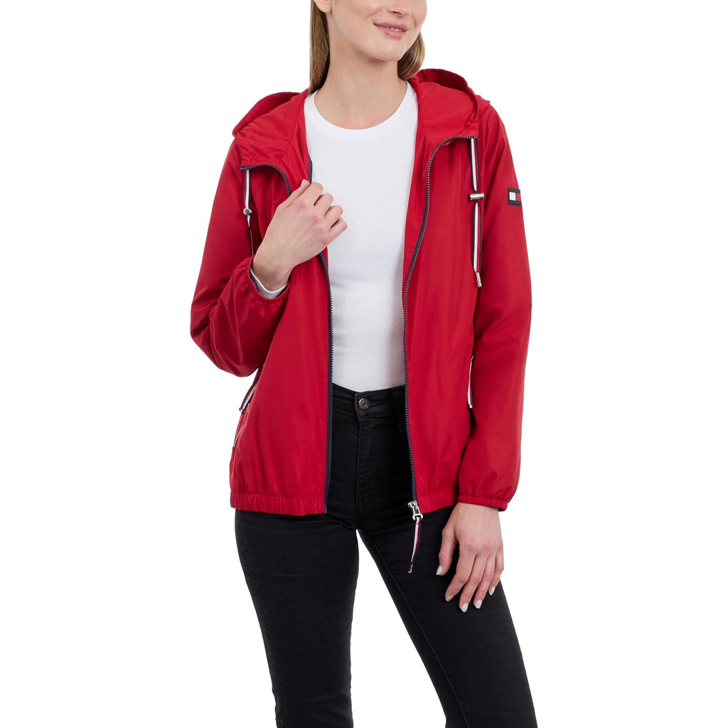Tommy Hilfiger Women'S Classic Water-Resistant Rain Jacket