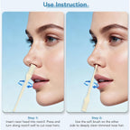 Manual Nose Hair Trimmer, Nostril Hair Remover, Portable Travel Home Daily Use Essentials with Ear Pick for Men & Women (6pcs)