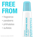 Neutrogena Hydro Boost Hydrating Lip Sleeping Mask With Hyaluronic Acid, Clear Overnight And Daily Moisturizing Treatment For Very Dry Lips, Fragrance Free Squeeze Tube Lip Balm, 0.35 Oz