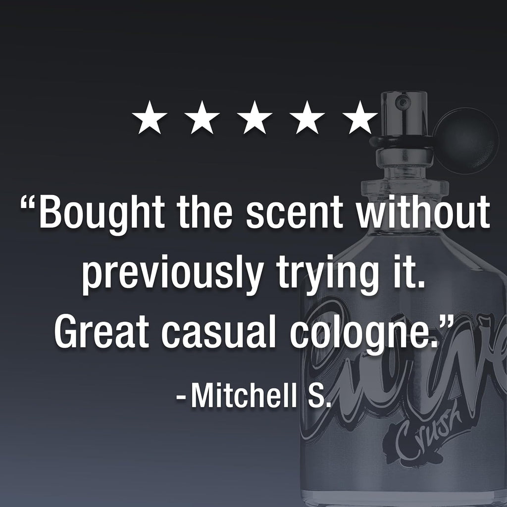 Curve Crush Men's Cologne Fragrance Spray, Casual Day or Night Scent, 4.2 fl oz