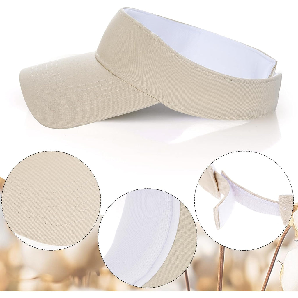 Dxhycc Sport Sun Visor Hats for Women Men, Adjustable Cotton Ball Caps Sun Caps for Golf, Running, and Outdoor Activities