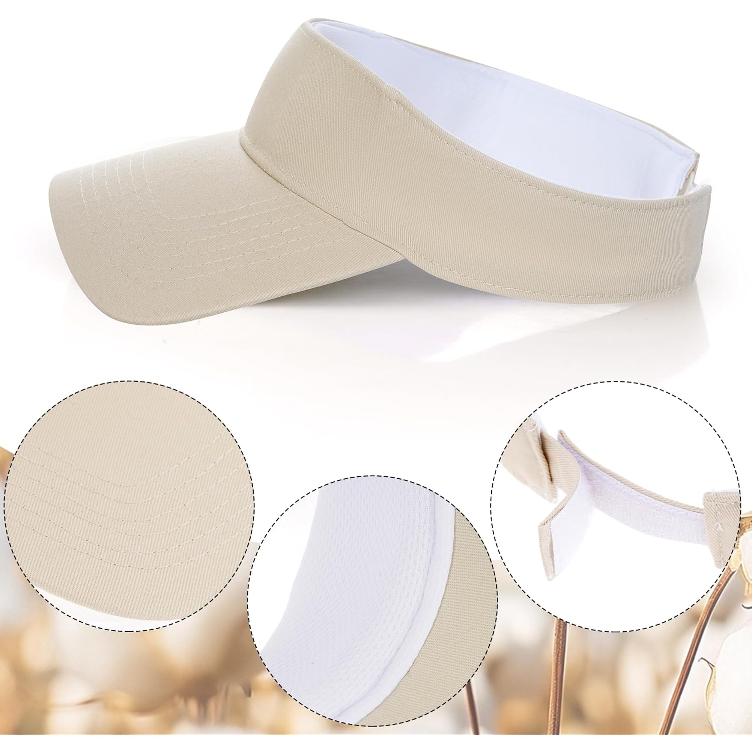 Dxhycc Sport Sun Visor Hats for Women Men, Adjustable Cotton Ball Caps Sun Caps for Golf, Running, and Outdoor Activities