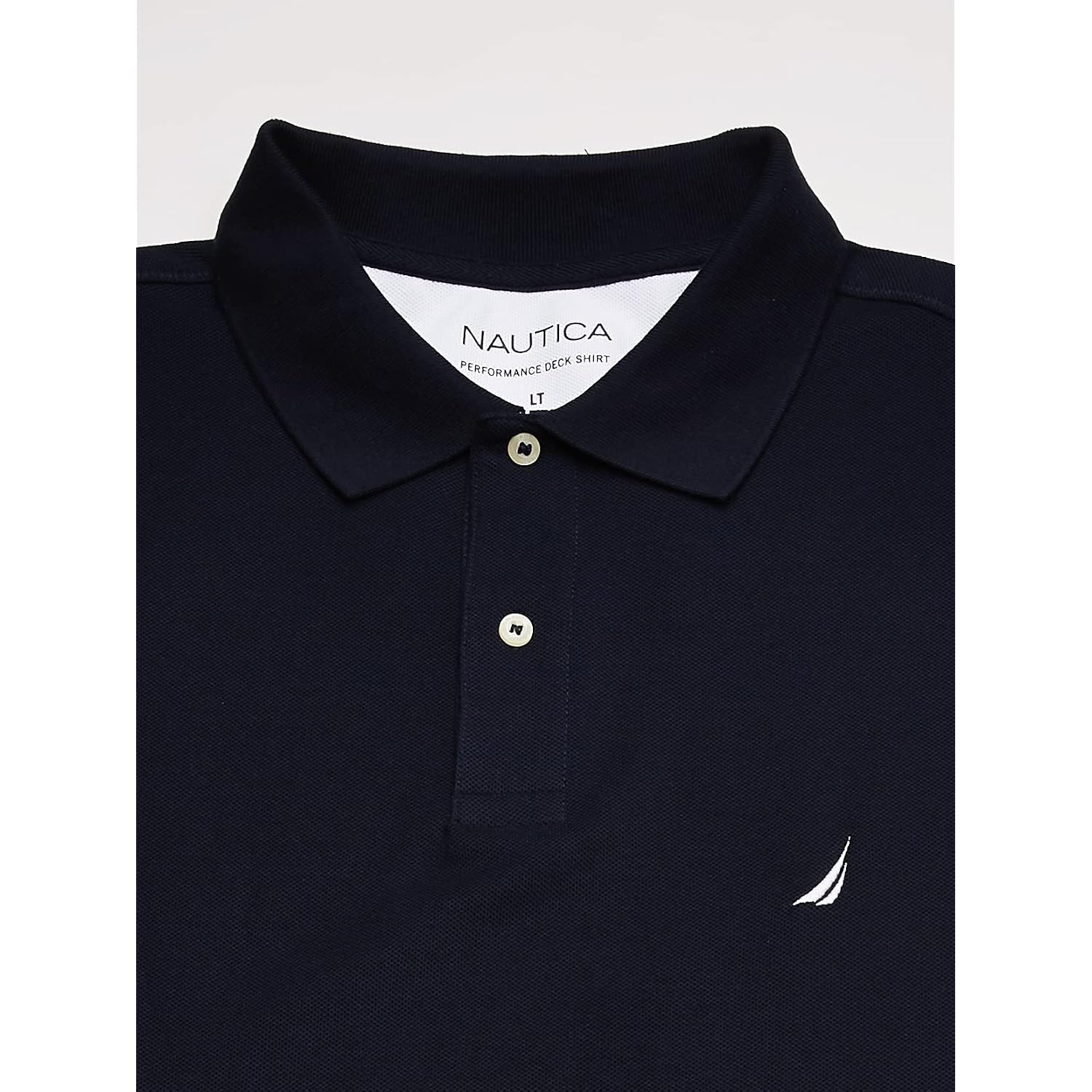Nautica Men'S Big And Tall Classic Fit Short Sleeve Solid Performance Deck Polo Shirt