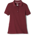French Toast Women'S Juniors' Short Sleeve Stretch Pique Polo Shirt