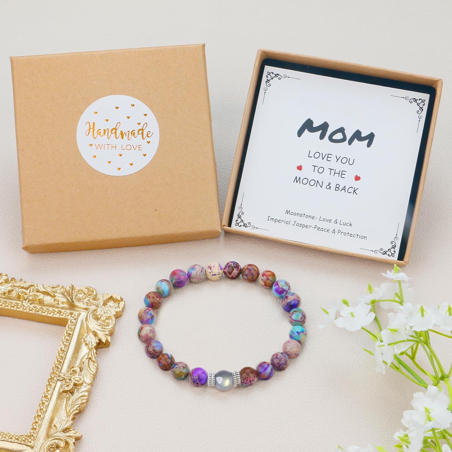 Sereney Mothers Day Gifts for Grandma Mom Bonus Mom, Grandma Bracelet as Grandmother Mothers Day Gifts, Bonus Mother Tree of Life Bracelet as Birthday Gift,Sister Bracelets for Women as Sister Gift